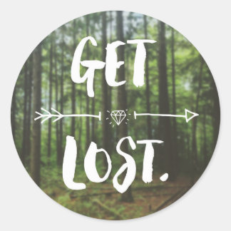 Lost (1.0)-Aufkleber Runder Aufkleber