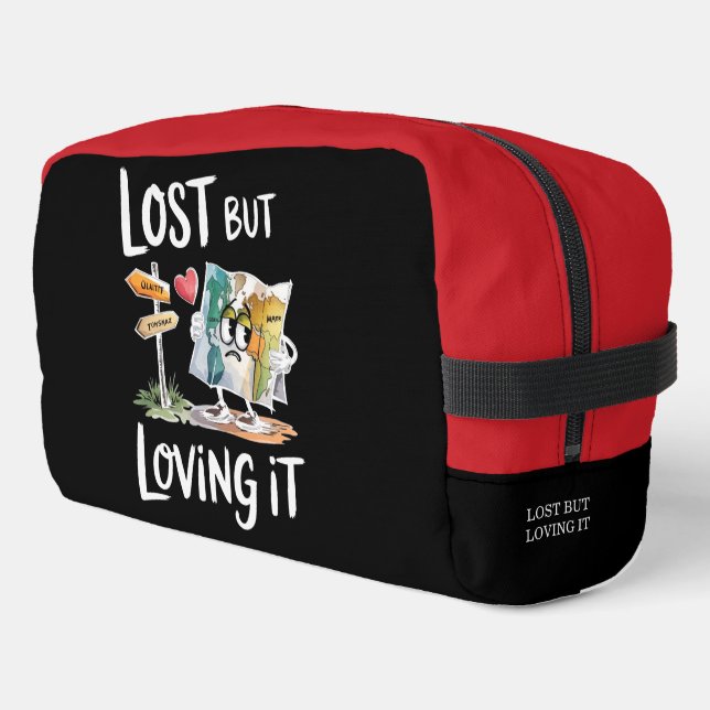 Lost and Love the Journey Waschbeutel (Linke Seite)