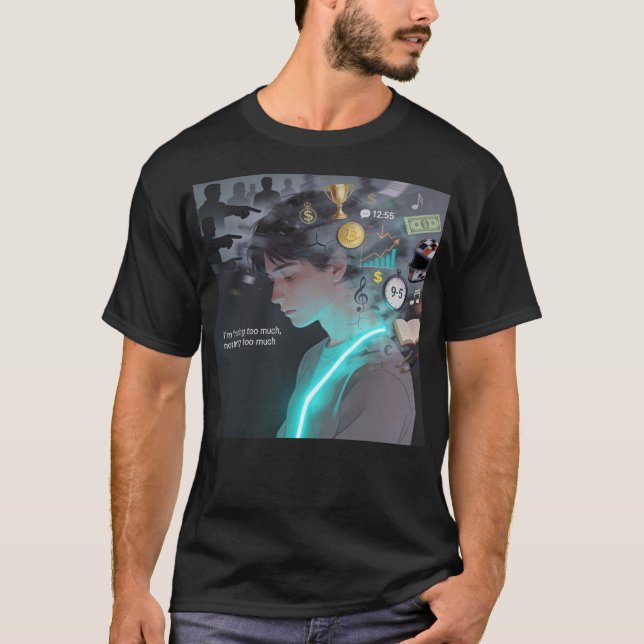 Lost Between Survival And Passion – Mental Chaos T-Shirt (Vorderseite)