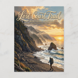 Lost Coast Trail Kalifornien Postkarte