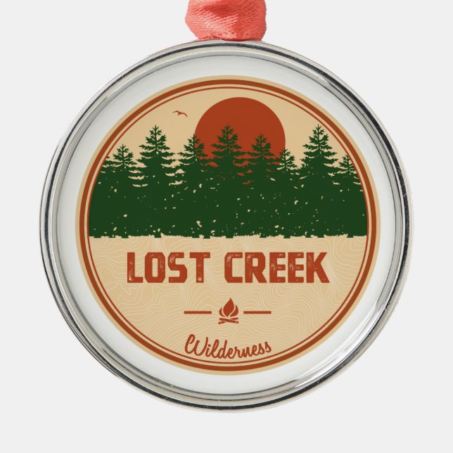 Lost Creek Wilderness Ornament Aus Metall (Vorne)