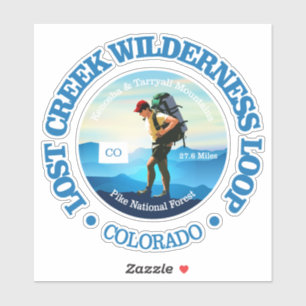 Lost Creek Wildnis-Schleife (Wanderer C) Aufkleber