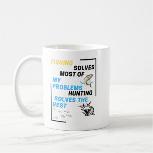 löst die meisten meiner Probleme mit der Jagd löst Kaffeetasse