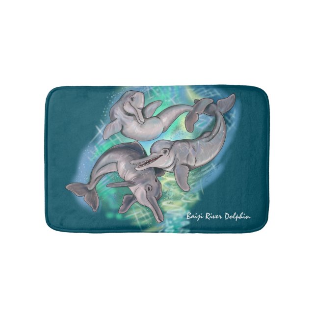 Lost Echos Baiji River Dolphin Badematte (Vorderseite)