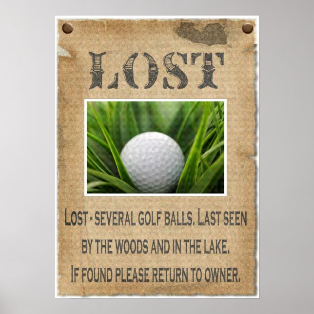 LOST - Golf Ball Poster (Vorne)