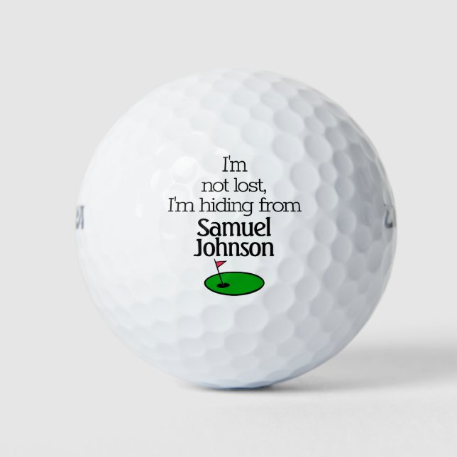 Lost golf balls| Jokes| Customizable Golf Balls Golfball (Vorderseite)