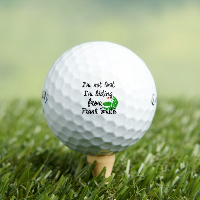 Lost Golf Balls, Jokes Puns | Personalisierbar Golfball (Insitu T-Shirt)
