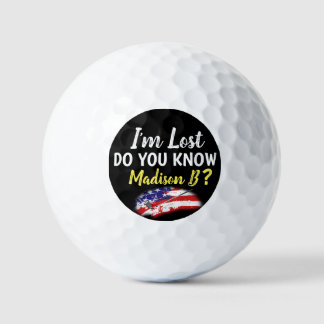 Lost Golfer USA Funny Golfball
