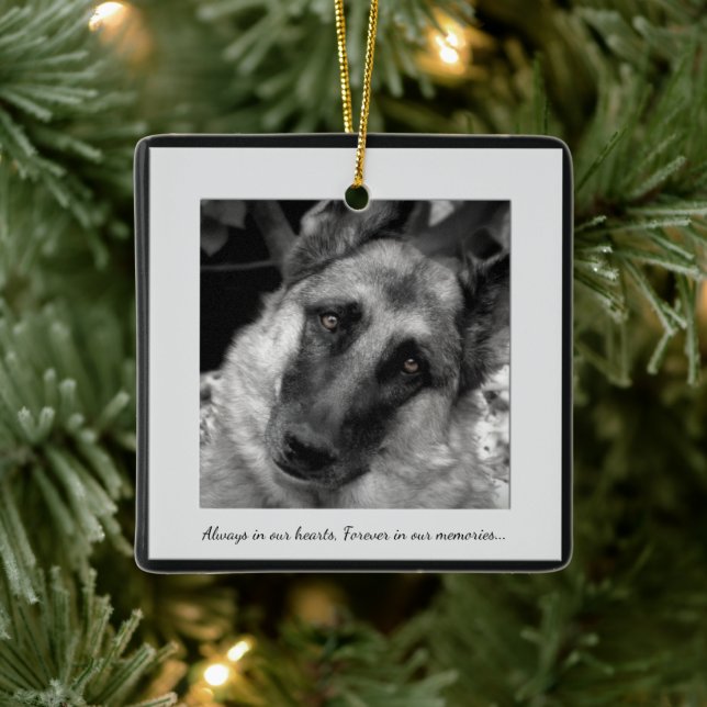 Lost Haustier-Ornament Personalisiert mit Ihren Fo Keramikornament (Baum)