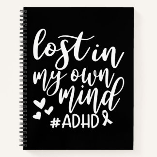Lost in my own Mind ADHD Notebook & Journal Notizbuch