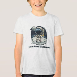 Lost in Space (But Happy) – Cute Astronaut Design Tri-Blend Shirt