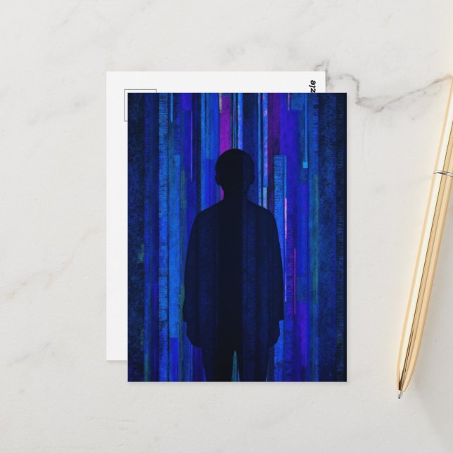 Lost in the Algorithm Blues Postkarte (Vorderseite/Rückseite Beispiel)