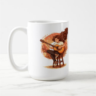 Lost In The Music Cozy Guitar Player Aesthetic Ill Kaffeetasse
