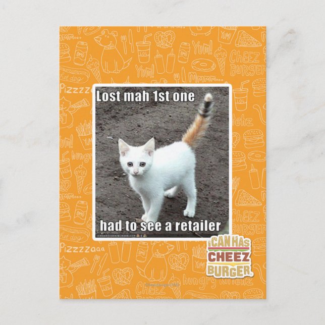 Lost Mah 1st One Postkarte (Vorderseite)