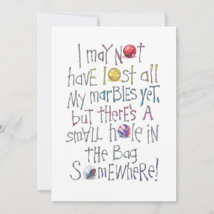 LOST MARBLES MITTEILUNGSKARTE