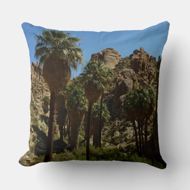Lost Palms Oasis I at Joshua Tree National Park Kissen (Vorderseite)