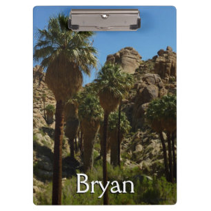 Lost Palms Oasis I at Joshua Tree National Park Klemmbrett