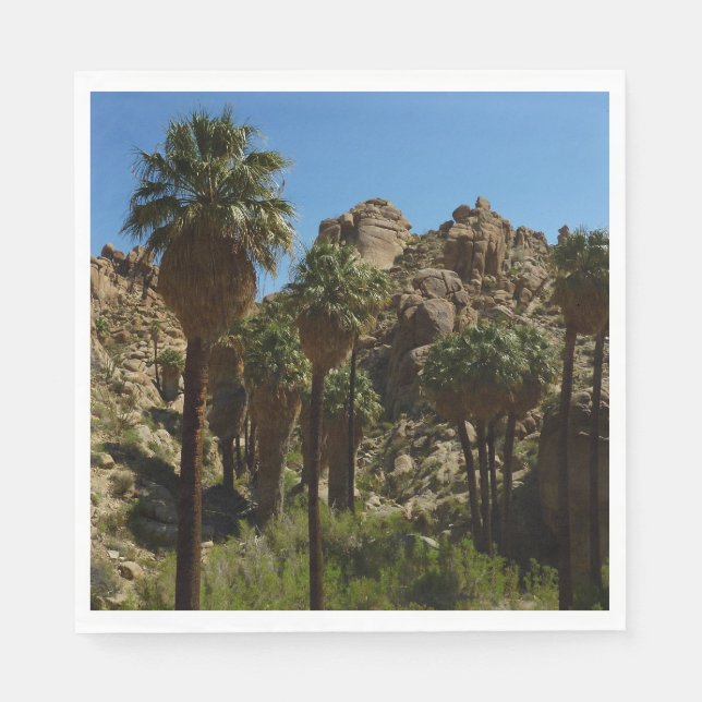 Lost Palms Oasis I at Joshua Tree National Park Serviette (Vorderseite)