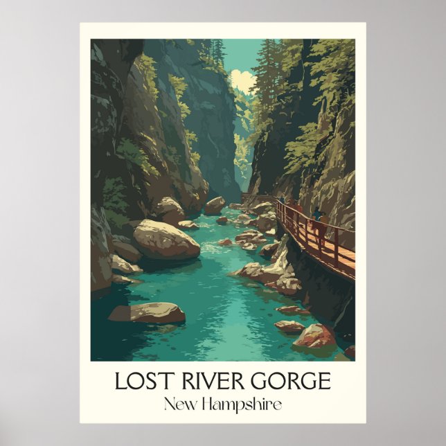 Lost River Gorge New Hampshire Poster (Vorne)