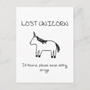 Lost Unicorn Postkarte