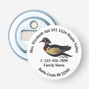 Lost Wood Duck Zuhause-Adresse Flaschenöffner