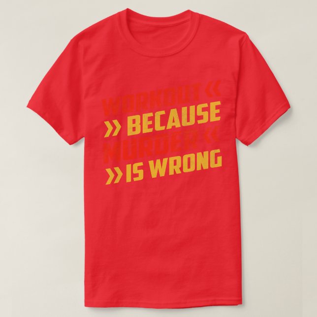 Lösung, weil Mord falsch ist T-Shirt (Design vorne)