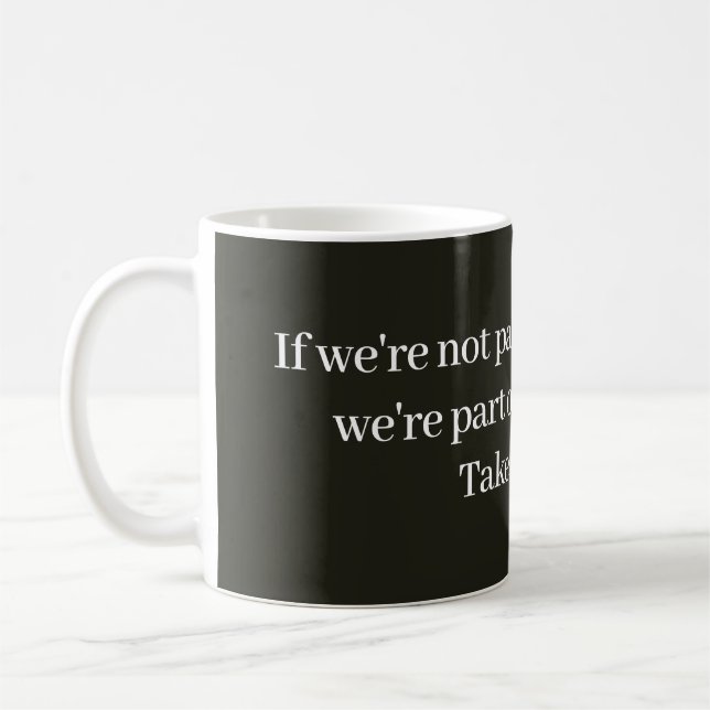 Lösungsorientierte Nachricht Kaffeetasse (Links)