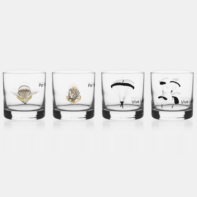 lot de 4 verres "colonial" (Recto)