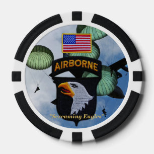 Lot De Jeton De Poker 101e aigle à hurler aéroporté fort campbell