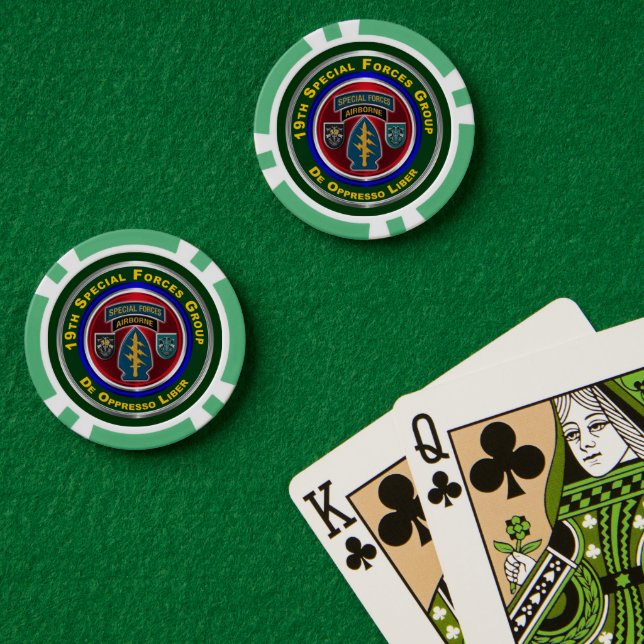Lot De Jeton De Poker 19e Groupe des forces spéciales (Table de poker (double))