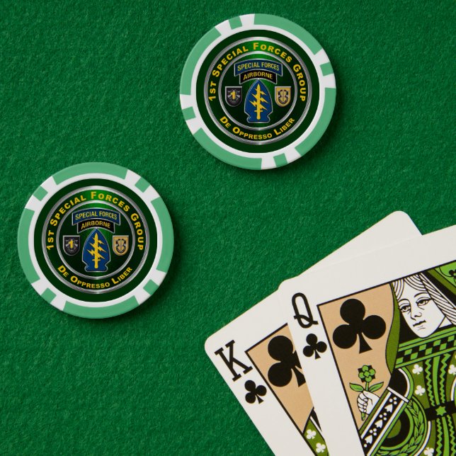 Lot De Jeton De Poker 1er Groupe des forces spéciales (Table de poker (double))