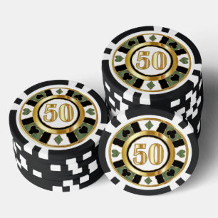 Lot De Jeton De Poker 50 Green Casino Chip Las Vegas