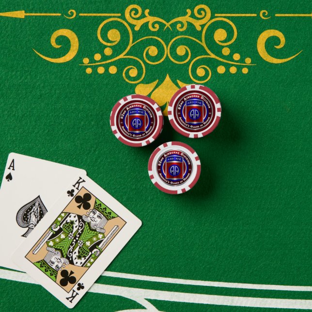 Lot De Jeton De Poker 82e division aéroportée (Table de poker (pile))