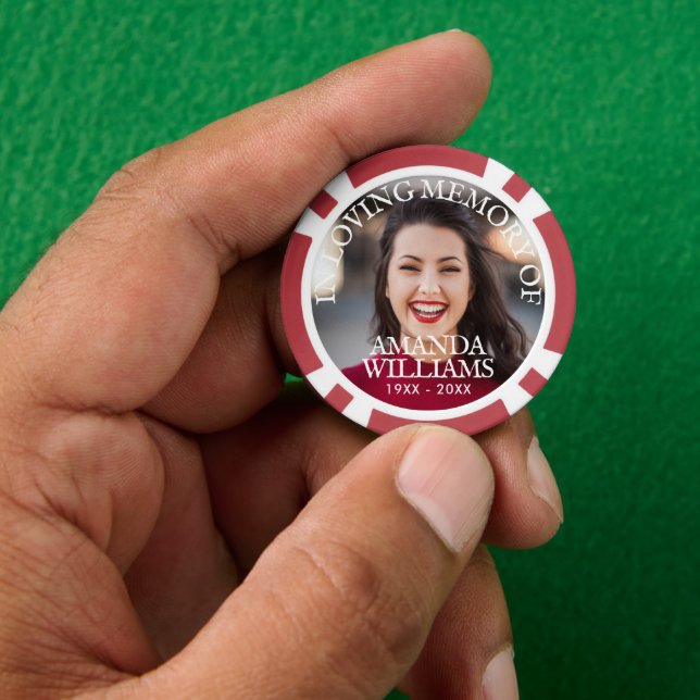 Lot De Jeton De Poker Add Photo Custom Memorial (main)