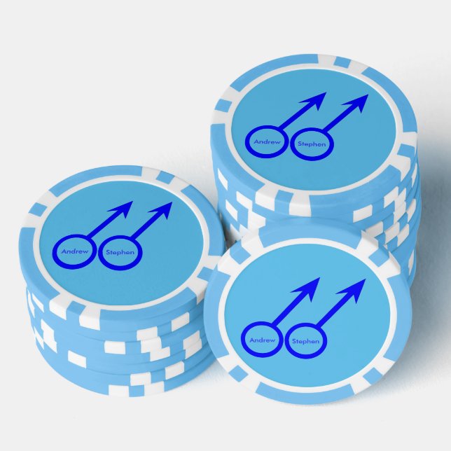Lot De Jeton De Poker Amateurs gays personnalisables (Empiler)