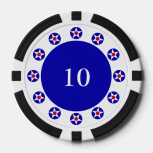 Lot De Jeton De Poker American Stars Blue 2