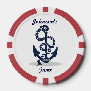 Lot De Jeton De Poker Anchor Pattern