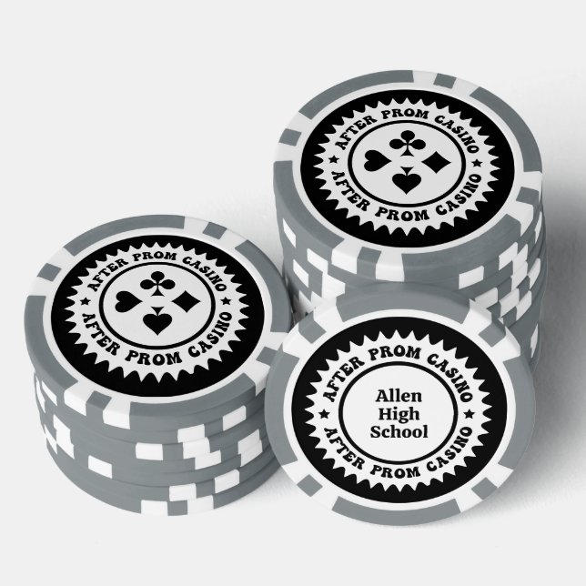 Lot De Jeton De Poker Après Prom Custom Poker Chips (Empiler)