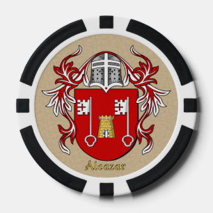 Lot De Jeton De Poker Armoiries héraldiques d'Alcazar
