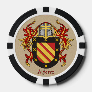 Lot De Jeton De Poker Armoiries héraldiques d'Alferez