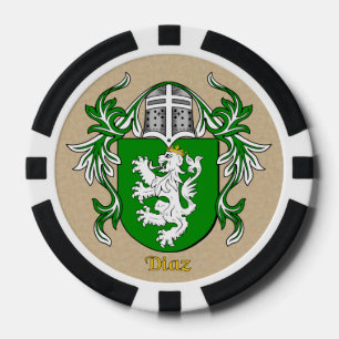 Lot De Jeton De Poker Armoiries héraldiques de Diaz