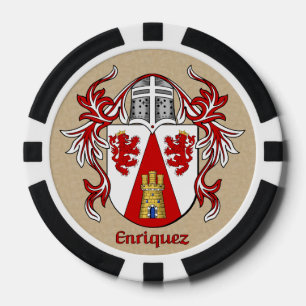 Lot De Jeton De Poker Armoiries héraldiques d'Enriquez