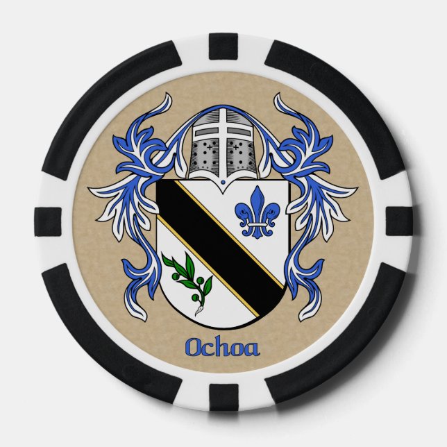 Lot De Jeton De Poker Armoiries héraldiques d'Ochoa (Recto)