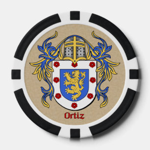 Lot De Jeton De Poker Armoiries héraldiques d'Ortiz