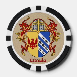 Lot De Jeton De Poker Armoiries héraldiques Estrada