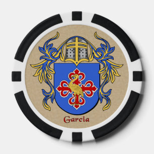 Lot De Jeton De Poker Armoiries héraldiques Garcia