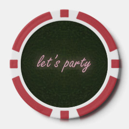 Lot De Jeton De Poker Arrière - plan d'herbe de Neon Party