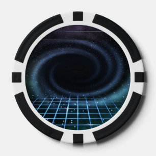 Lot De Jeton De Poker Arrière - plan Sci-Fi intergalactique