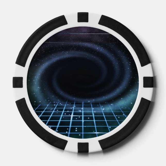Lot De Jeton De Poker Arrière - plan Sci-Fi intergalactique (Recto)