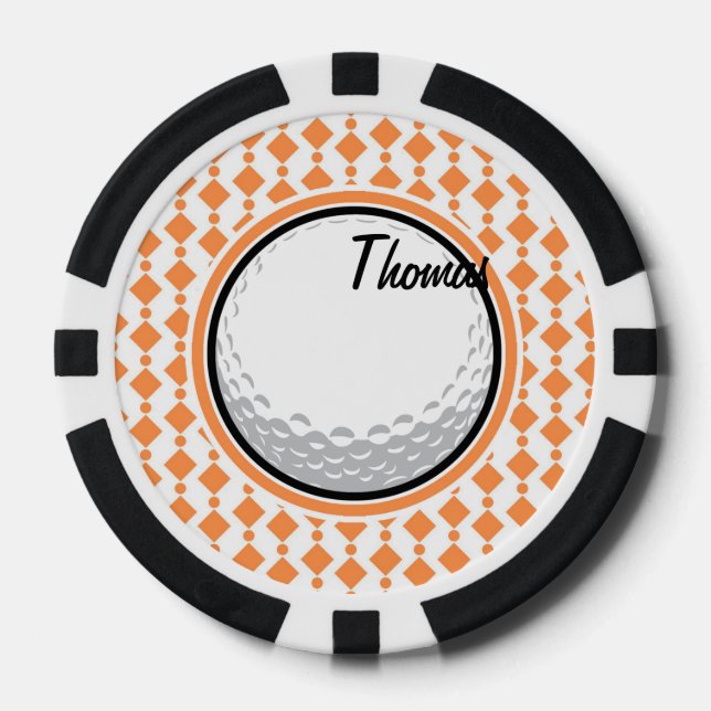 Lot De Jeton De Poker balle de golf (Recto)